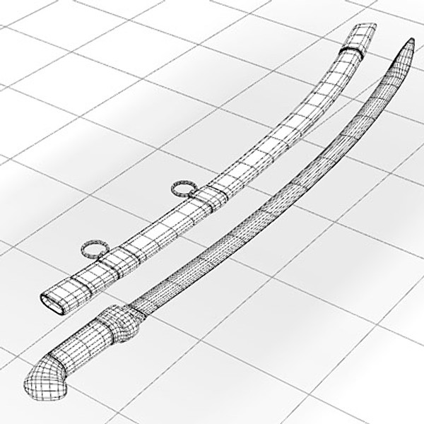 shashka - cossack saber 3d model - Shashka - Cossack Saber by mostlysquare