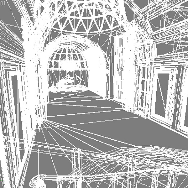 ballroom arches paintings max - Ballroom.zip by Mickey Models