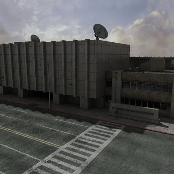 police station 3d max - Police Station by dastolidigital