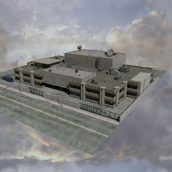 police station 3d max - Police Station by dastolidigital