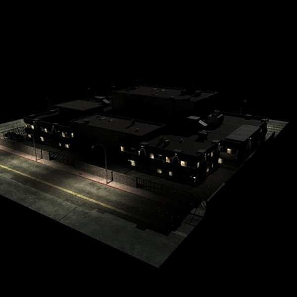 police station 3d max - Police Station by dastolidigital