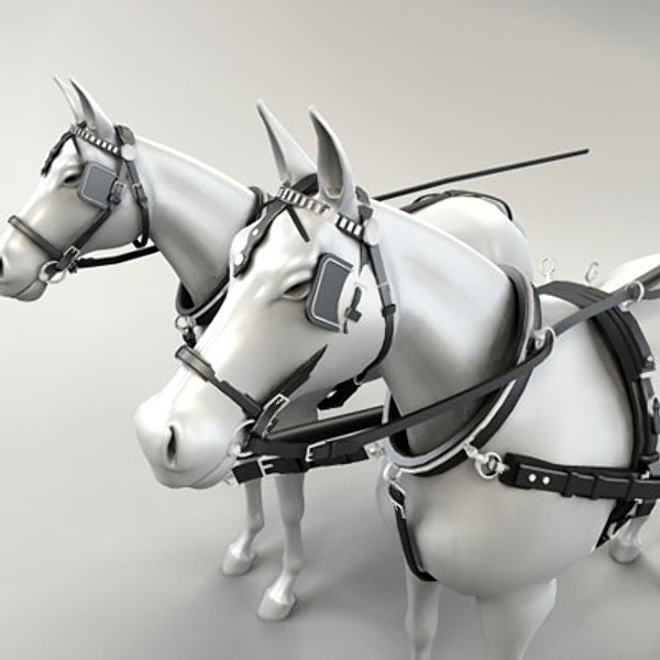 horse harness 3ds - Horse Harness by QLEE