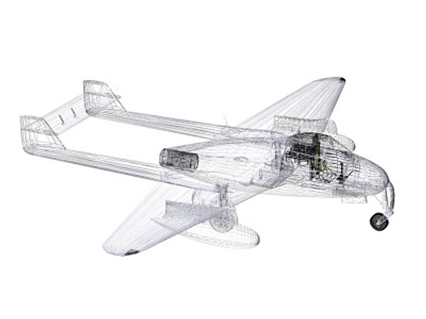 havilland vampire jet fighter 3d model - De Havilland Vampire F1 by pbratt