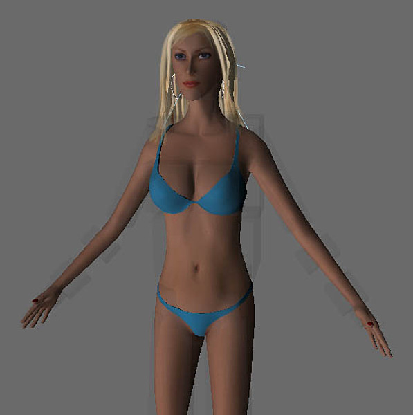 3ds max attractive woman - Kate by rtep CZ