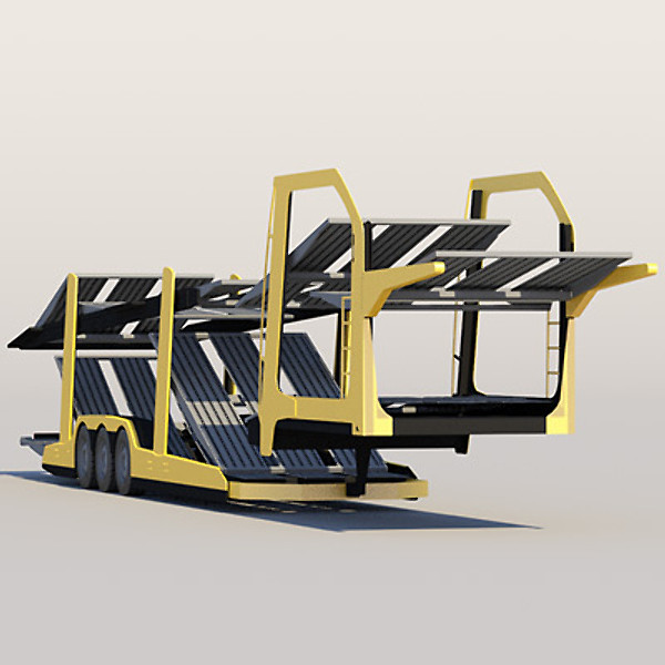 maya car transporter lohr 300 - Car Transporter Lohr 300 by ArqArt3D