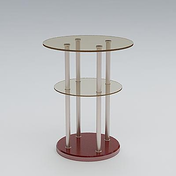 free phone table 3d model - Telephone Table_ab by sabah_au