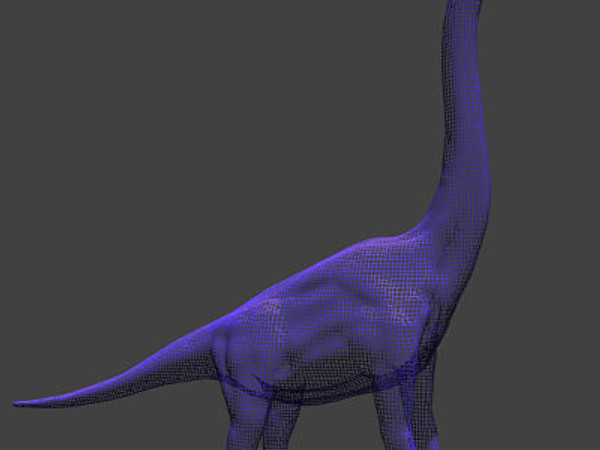 3d model of jurassic brachiosaur - True JP Brachiosaur OBJ by Virtual creator