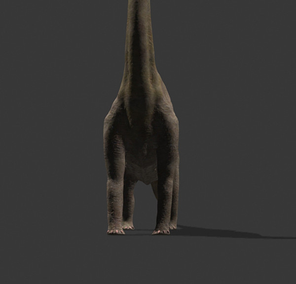 3d model of jurassic brachiosaur - True JP Brachiosaur OBJ by Virtual creator