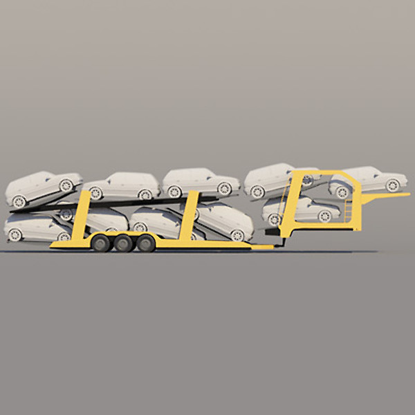 maya car transporter lohr 300 - Car Transporter Lohr 300 by ArqArt3D