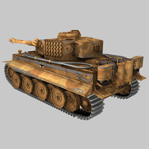 3d german tiger tank model - Tigertank.mb by vipermjs