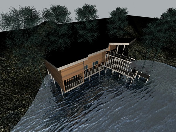 3d house lake - Lake House by studiorender