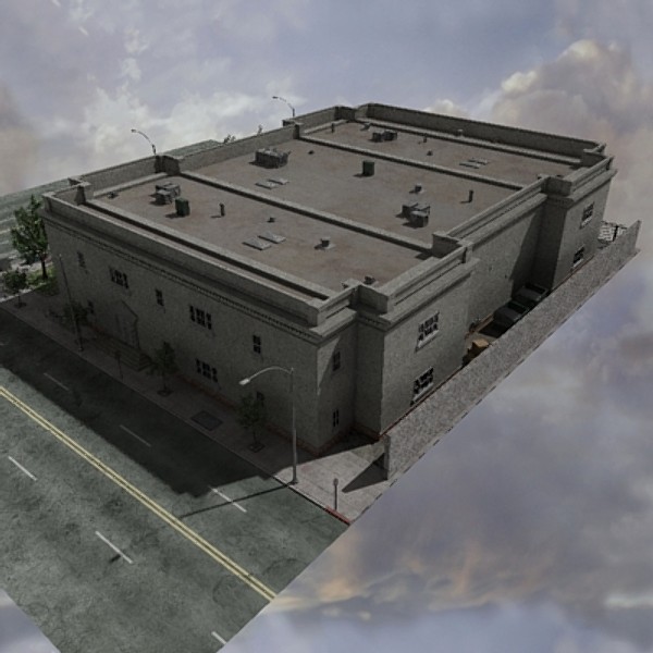 3d library lights building model - Library by dastolidigital