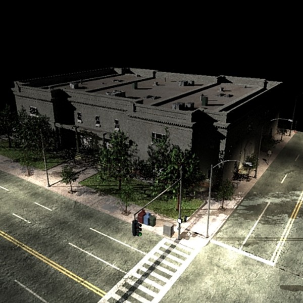 3d library lights building model - Library by dastolidigital