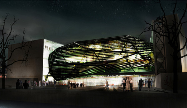 3dsmax interior exterior museum auditory - Museum and Auditory by studiorender