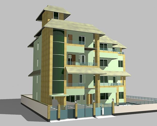 maya duplex building - Duplex Building_002 by sabah_au