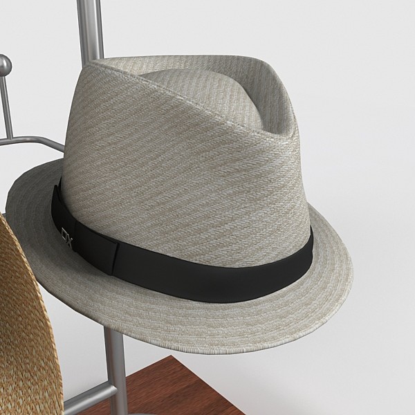 3d model of men s hats - men