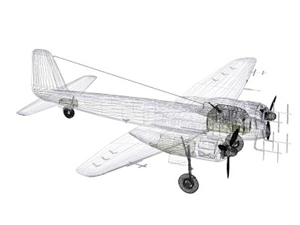 3dsmax junkers nightfighter ju88g - Junkers Ju88G Nightfighter by pbratt