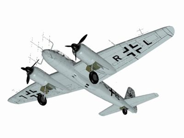 3dsmax junkers nightfighter ju88g - Junkers Ju88G Nightfighter by pbratt