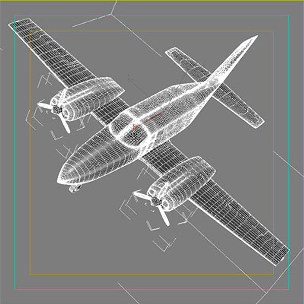 business plane small 3d max - Small Business Airplane by QLEE