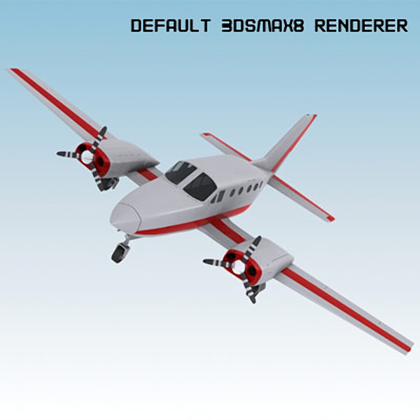 business plane small 3d max - Small Business Airplane by QLEE