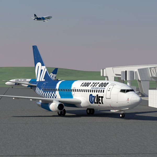 3dsmax 737 200 airliner oceania - 737 200 Collection. Eight Oceania Airlines by ArqArt3D
