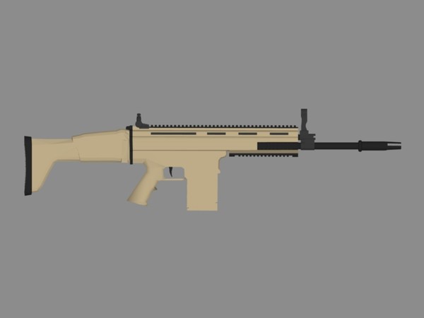 3d fn scar h - FN-SCAR-H Model by ChrisStolze