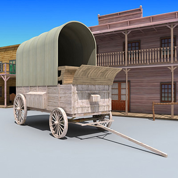 western town 3d model - Western Town by Gandoza