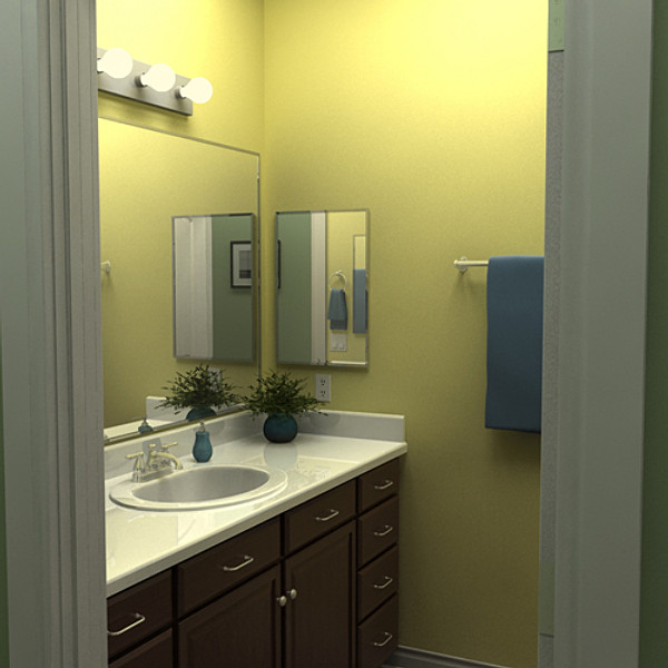 3d house interior exterior model - house interior/exterior by monkeyodoom