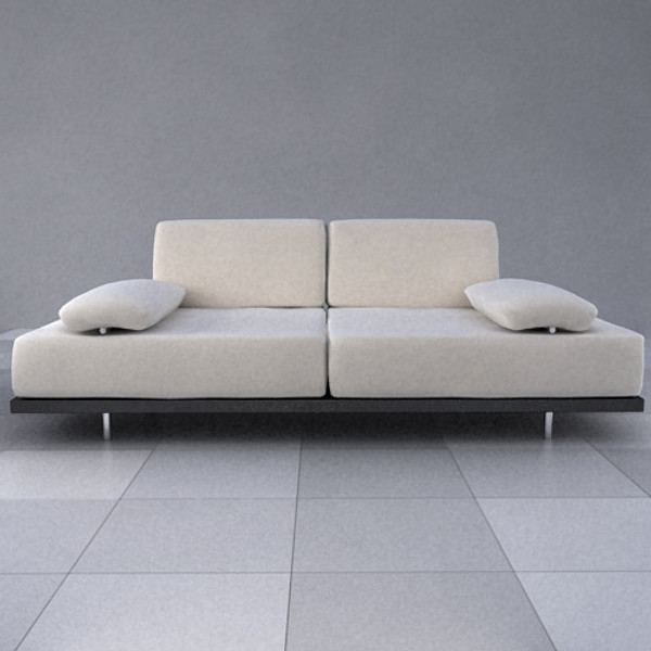 couch soft 3d model - sofa Sleek by divarch