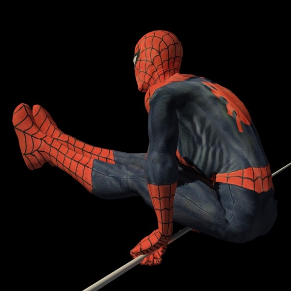 spiderman rigged biped max - Spiderman RIGGED by fabelar