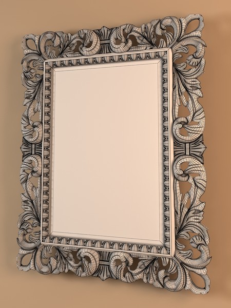 3d model mirror artelinea - ArteLinea_mirror_T460_ORO.zip by kupfer