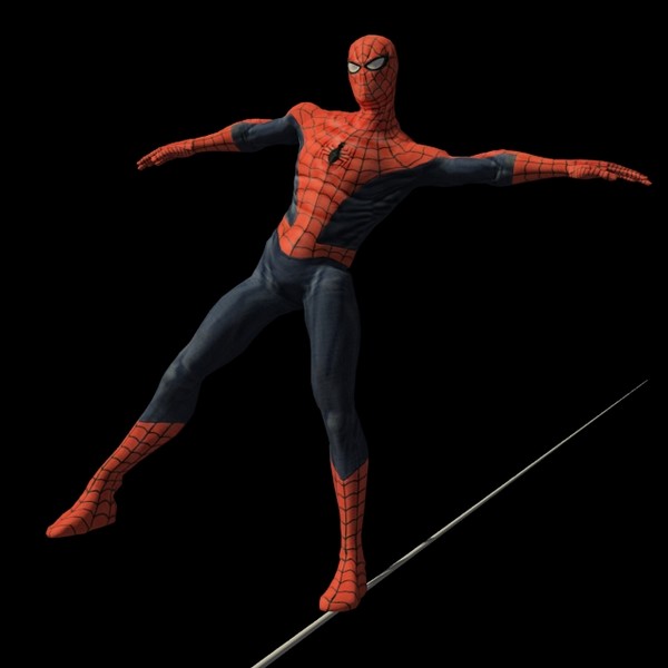 spiderman rigged biped max - Spiderman RIGGED by fabelar