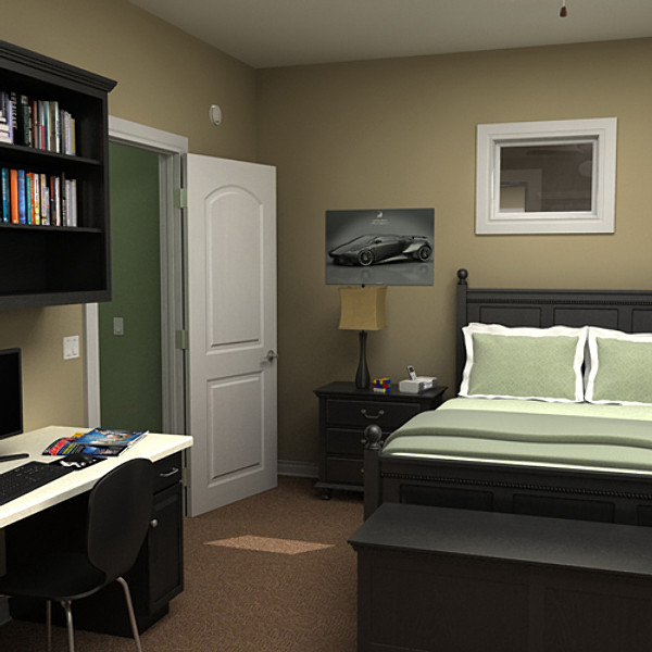 3d house interior exterior model - house interior/exterior by monkeyodoom