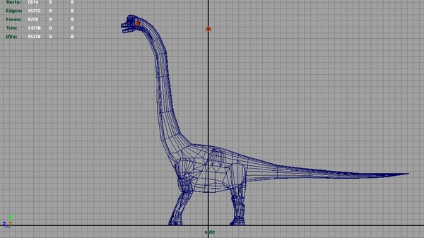 brachiosaurus obj - Brachiosaurus.mb by EMB3D