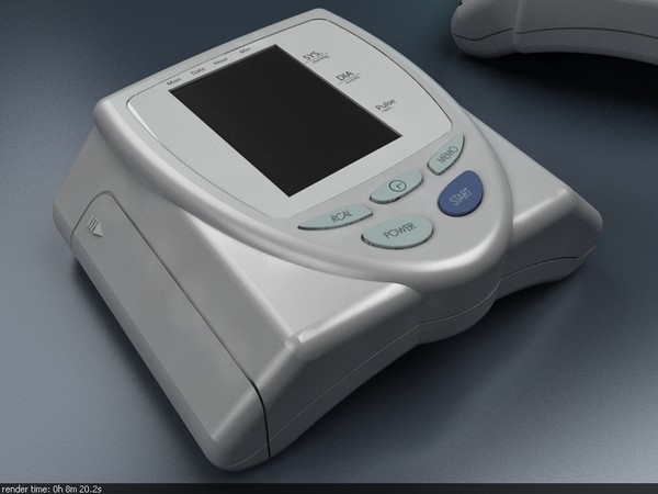 blood pressure monitor 3d model - Blood pressure monitor 2 by FOURTH WAY