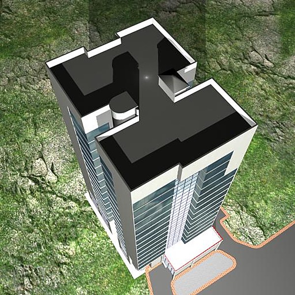 commercial building 3d model - Commercial Building 03 by sabah_au