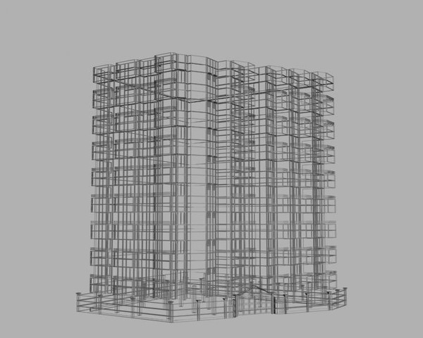 4 apartment buildings housing 3d max - 4 Buildings Bundle by sabah_au