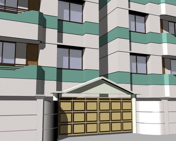 4 apartment buildings housing 3d max - 4 Buildings Bundle by sabah_au