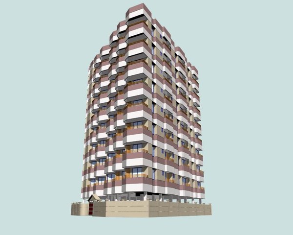 4 apartment buildings housing 3d max - 4 Buildings Bundle by sabah_au