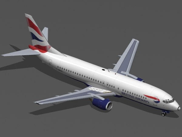 3d b 737-400 british airways model - B 737-400 British Airways by PedroFaut
