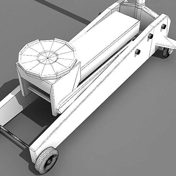 hydraulic jack 3d model - Hydraulic Jack by fabelar