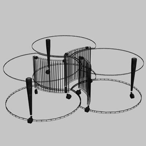 trebol table 3d model - TREBOL Table_01 by sabah_au