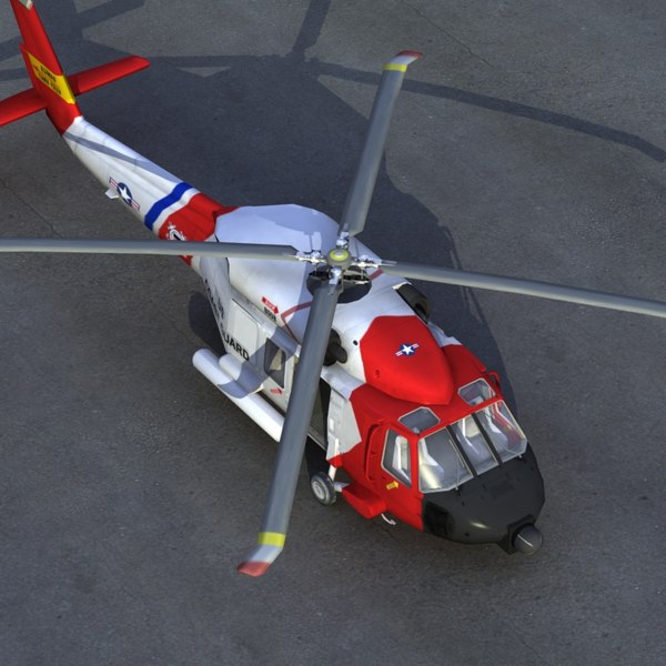 hh60j jayhawk 3d model - HH60J Jayhawk VRay... by ES3DStudios