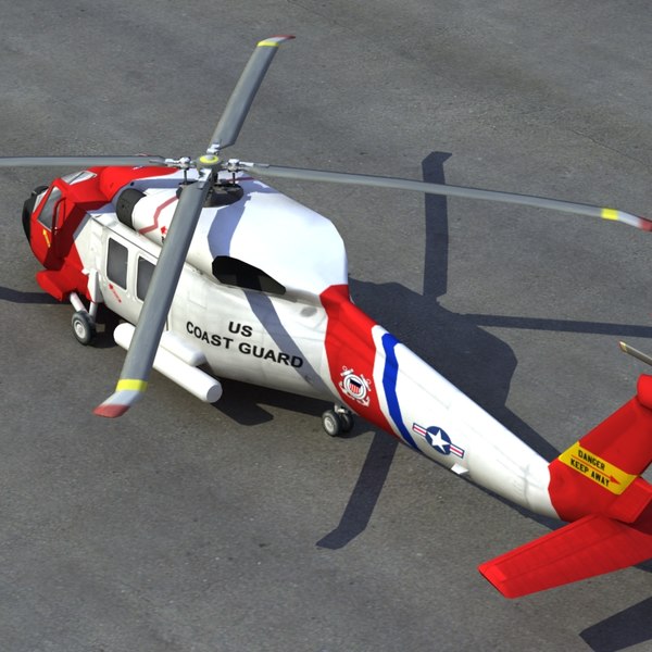 hh60j jayhawk 3d model - HH60J Jayhawk VRay... by ES3DStudios