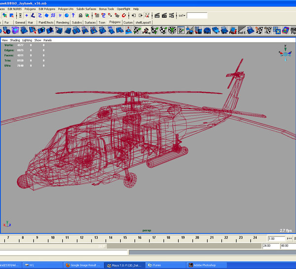 hh60j jayhawk 3d model - HH60J Jayhawk VRay... by ES3DStudios