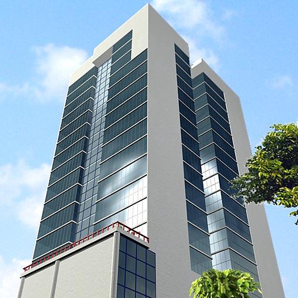 commercial building 3d model - Commercial Building 03 by sabah_au