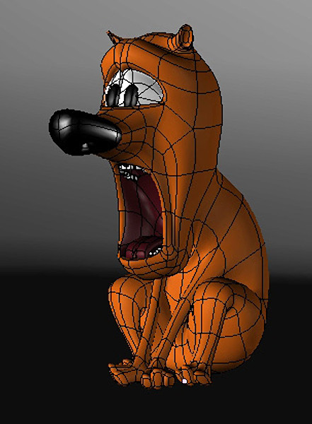 scared dog cartoon 3ds - Scared Dog by Artell