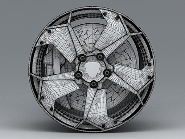 maya lamborghini reventon rim - Lamborghini Reventon rim by fabelar