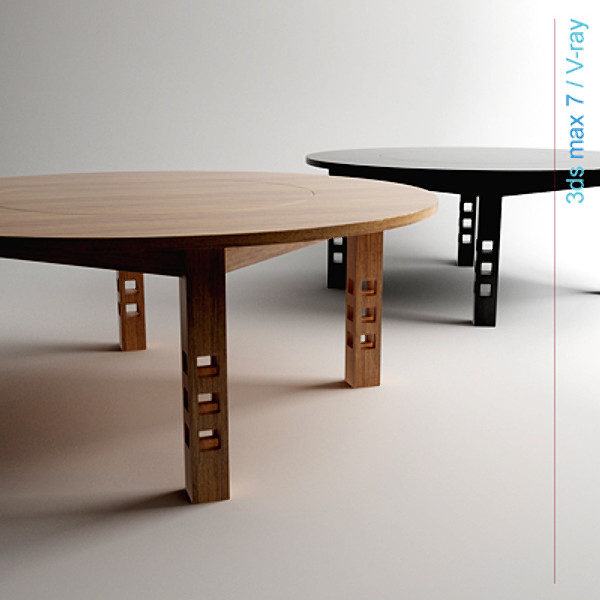 charles rennie table 3d model - GSA Table by lajhar