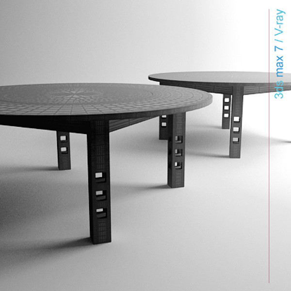 charles rennie table 3d model - GSA Table by lajhar